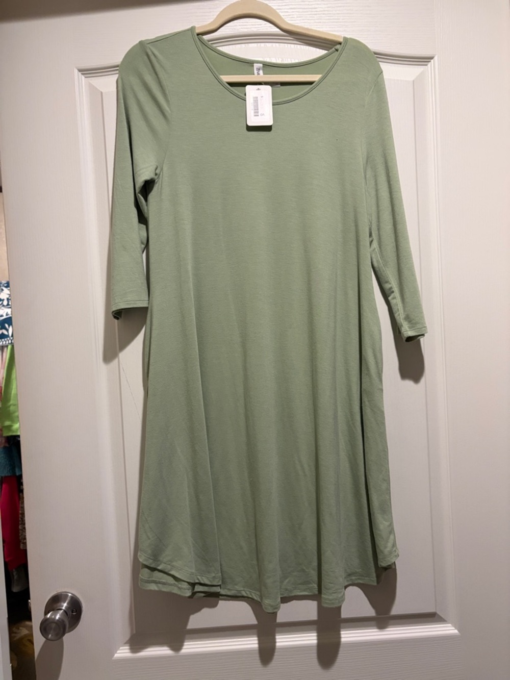Zenana Outfitters Light Sage Green Midi Dress